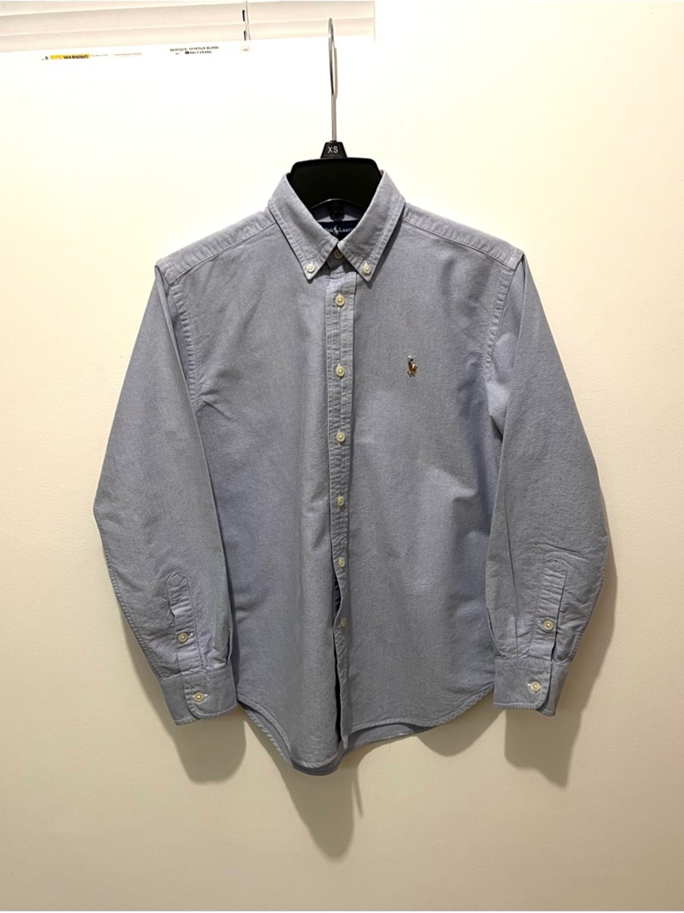 Boys 12 - Ralph Lauren Polo Blue Button-Down Iconic Classic Oxford Shirt